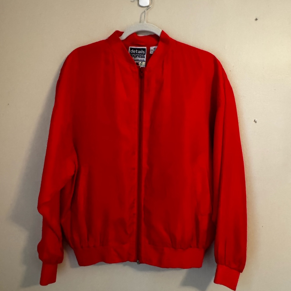 Vintage Red Silk Jacket
